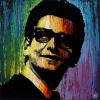 Psychedelic Roy Orbison, 24" x 24", acrylic on canvas