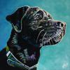 Gunner, 12" x 12", acrylic on gallery canvas