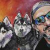 Nate and the Boys, 24" x 36", acrylic on gallery canvas