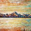 Rocky Mountain Bliss, 16" x 48", acrylic on gallery canvas