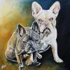 Napoleon and King Louis, 24" x 24", acrylic on gallery canvas