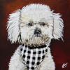 Lucky, 12" x 12", acrylic on canvas