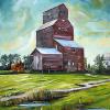 Wheat Castle, 20" x 30", acrylic on canvas