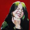 Billie Eilish, 12" x 12", acrylic on canvas