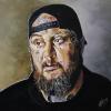 Jelly Roll, 12" x 12", acrylic on canvas (25 Day Painting Challenge - Day 15)