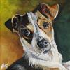 Skip, 12" x 12", acrylic on canvas (25 Day Painting Challenge - Day 25)