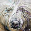 Kermode Spirit Bear, 16" x 16", acrylic on canvas