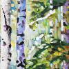 Forest for the Trees, 10" x 30", acrylic on canvas