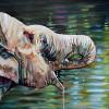 Mohlolo, 18" x 36", acrylic on canvas
