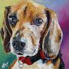 Maggie, 12" x 12", acrylic on canvas