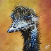 Emu 2025, 12" x 12", acrylic on canvas