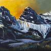 Les Trois Soeurs, 18" x 36", acrylic on gallery canvas