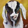 Baby Goat, 12" x 12", acrylic on canvas