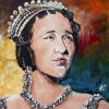 Odette de Foras, 20" x 20", acrylic on gallery canvas