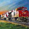 Bound for Glory, 16" x 40", acrylic on gallery canvas