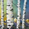 The Stand in Kananaskis, 16" x 40", acrylic on canvas