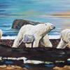 Churchill Bears, 18" x 36", acrylic on canvas