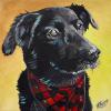 Cloe, 12" x 12", acrylic on gallery canvas