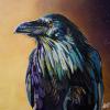 Tse'Sketco - night raven, 24" x 24", acrylic on gallery canvas