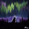 Aurora's Companion, 10" x 10", acrylic on gallery canvas