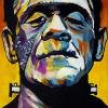 Frankenstein Monster No. 8, 10" x 20", acrylic on canvas
