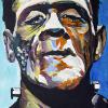 Frankenstein Monster No. 9, 10" x 20", acrylic on canvas