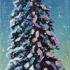 Christmas Tree 2025, 10" x 30", acrylic on canvas