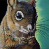 Merle the Squirrel, 12" x 16", acrylic on gallery canvas