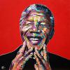 Nelson Mandela, 24" x 24", acrylic on canvas