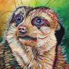 McNeilly the Meerkat, 16" x 24", acrylic on canvas