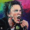 Johnny Rotten, 16" x 16", acrylic on canvas