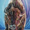 Buffalo the Brave, 15" x 30", acrylic on canvas