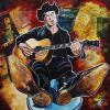 Stompin' Tom Connors Tribute No 1, 24" x 24", acrylic on canvas