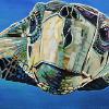 Sea Turtle 2020, 12" x 36", acrylic on canvas