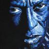 Blue Miles, 16" x 20", acrylic on canvas
