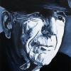 Blue Leonard (Cohen), 16" x 20", acrylic on canvas