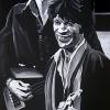 Rick Danko and Robbie Robertson, 18" x 36", acrylic on canvas