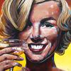 Toast to Marilyn, 36" x 36", acrylic on canvas