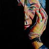 Alan Rickman, 12" x 24", acrylic on canvas