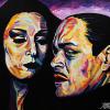 Morticia and Gomez, 36" x 48", acrylic on canvas
