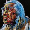 Chief Dan George, 16" x 16", acrylic on canvas