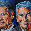 Rick George and Dee Parkinson-Marcoux - Suncor Legends, 24" x 36", acrylic on canvas