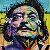 Salvador Dali, 12" x 12", acrylic on canvas
