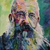 Claude Monet, 16" x 16", acrylic on canvas