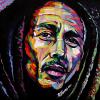 Bob Marley, 16" x 16", acrylic on canvas