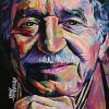 Gabriel Garcia Marquez, 16" x 16", acrylic on canvas