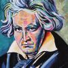 Beethoven, 12" x 18", acrylic on canvas