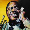 Louis Armstrong, 24" x 24", acrylic on canvas
