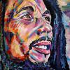 Bob Marley, 24" x 36", acrylic on canvas