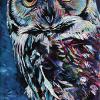 Owl, 10" x 20", acrylic on canvas